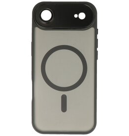 Matte-Transparent with Camera Protector Magsafe Case for iPhone 17 Air Black