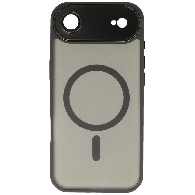 Mat-Transparent met Camera Beschermer Magsafe Case voor iPhone 17 Air Zwart