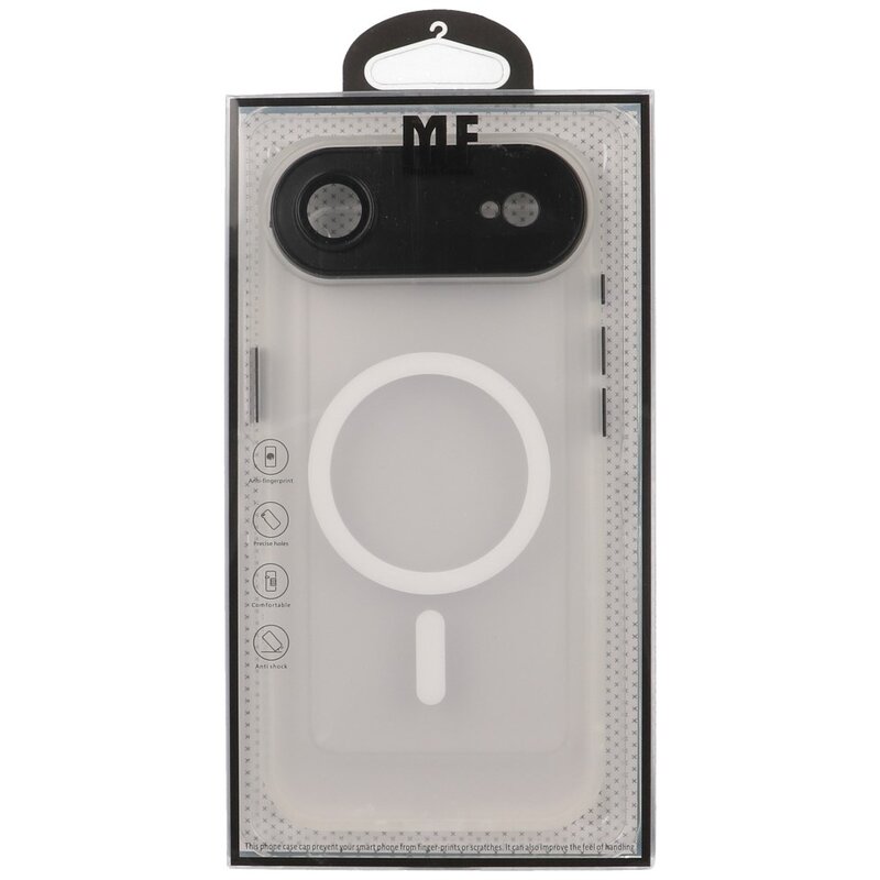 Matte-Transparent with Camera Protector Magsafe Case for iPhone 17 Air White