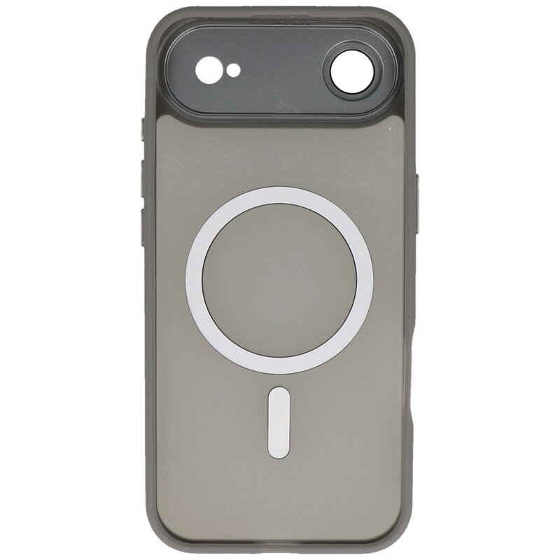Matte-Transparent with Camera Protector Magsafe Case for iPhone 17 Air Gray