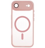 Funda Magsafe mate transparente con protector de cámara para iPhone 17 Air, color rosa