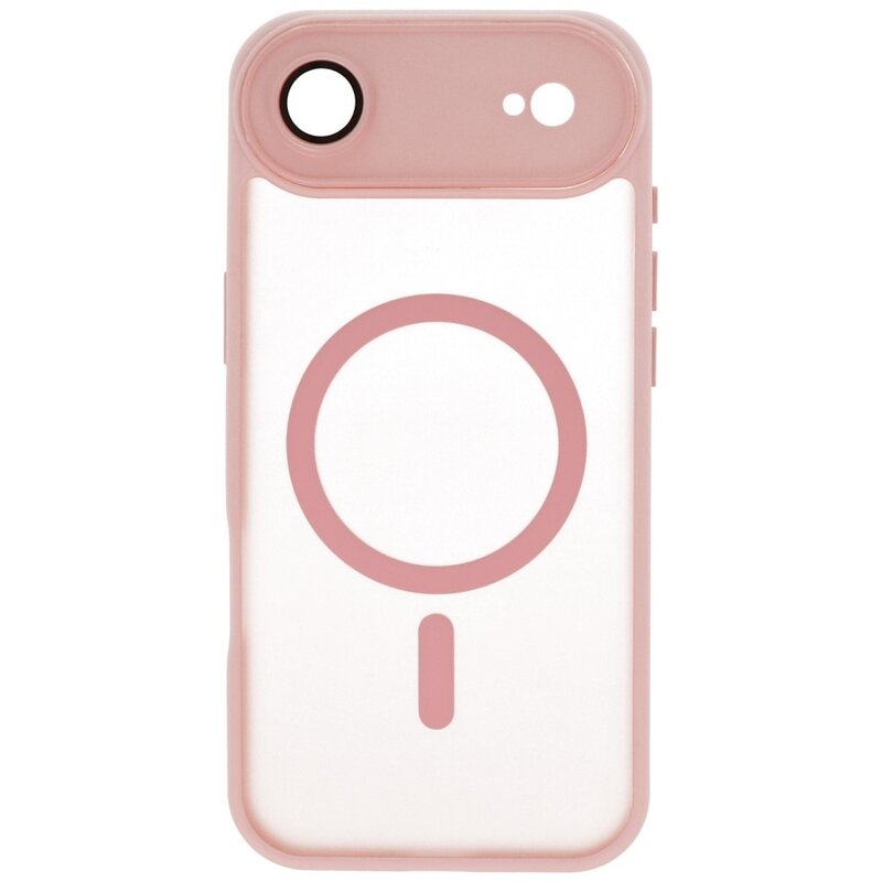 Coque transparente mate avec protection d'appareil photo Magsafe pour iPhone 17 Air Rose