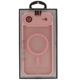 Funda Magsafe mate transparente con protector de cámara para iPhone 17 Air, color rosa