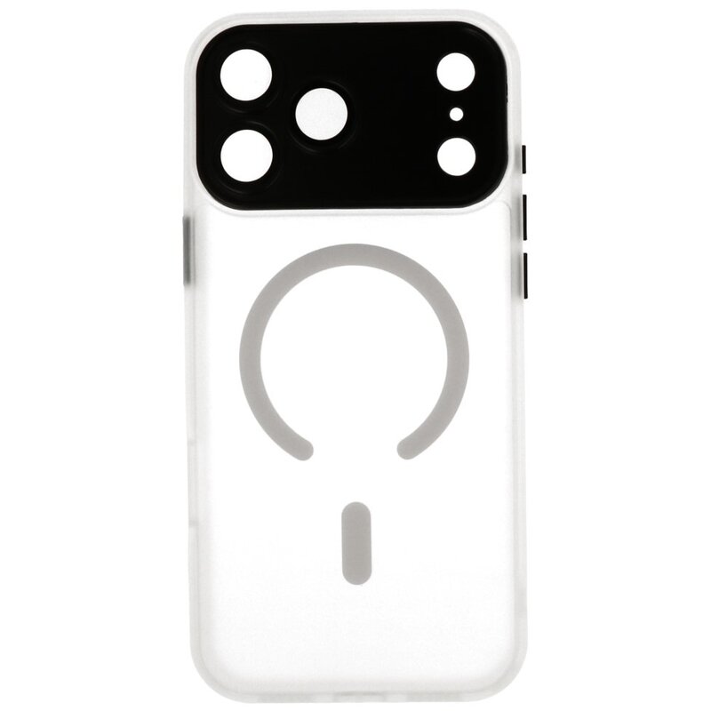 Matt-Transparent mit Kameraschutz Magsafe Case für iPhone 17 Pro Weiß