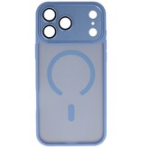 Mat-Transparent met Camera Beschermer Magsafe Case voor iPhone 17 Pro Blauw