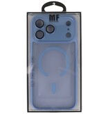 Matte-Transparent with Camera Protector Magsafe Case for iPhone 17 Pro Blue