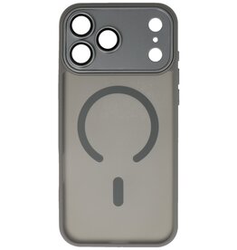Mattransparent Magsafe-cover med kamerabeskytter til iPhone 17 Pro, grå
