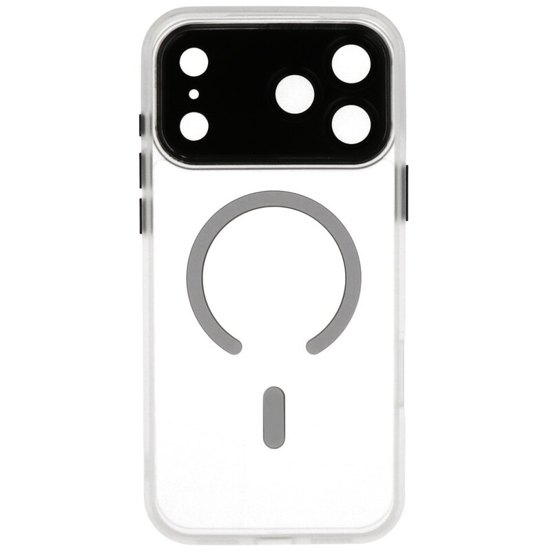 Mat-Transparent met Camera Beschermer Magsafe Case voor iPhone 17 Pro Max Wit