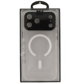 Matte-Transparent with Camera Protector Magsafe Case for iPhone 17 Pro Max White