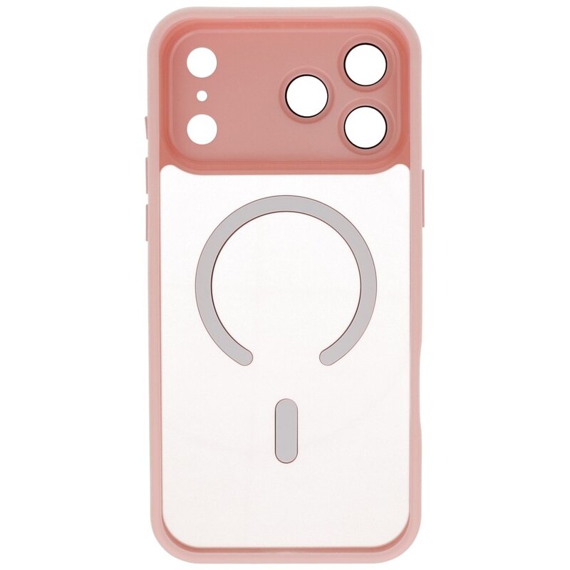 Mattransparent Magsafe-cover med kamerabeskytter til iPhone 17 Pro Max - pink