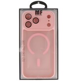 Matte-Transparent with Camera Protector Magsafe Case for iPhone 17 Pro Max Pink