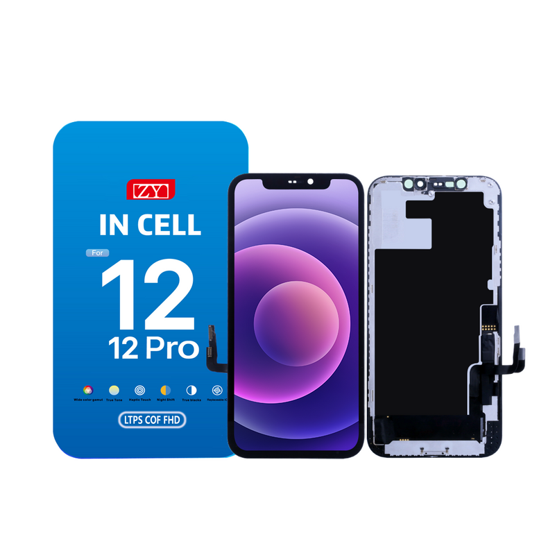 ZY LCD ZY incell COF FHD LCD 1080P for iPhone 12 - 12 Pro - IC Removable