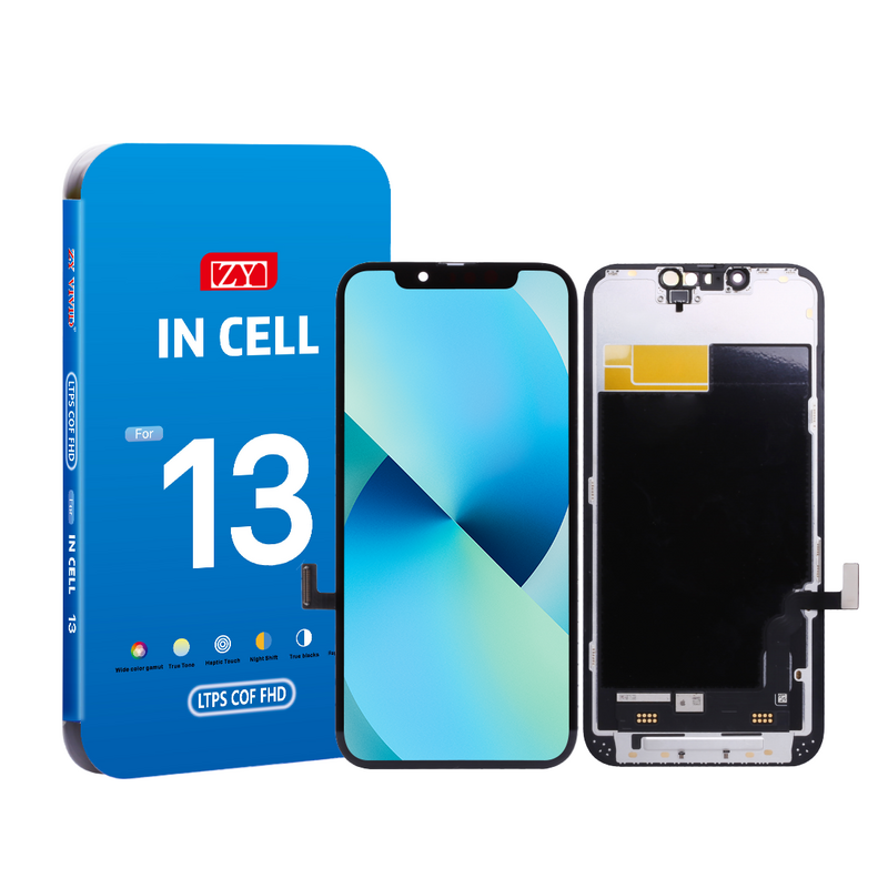 ZY LCD ZY incell COF FHD LCD 1080P for iPhone 13 - IC Removable