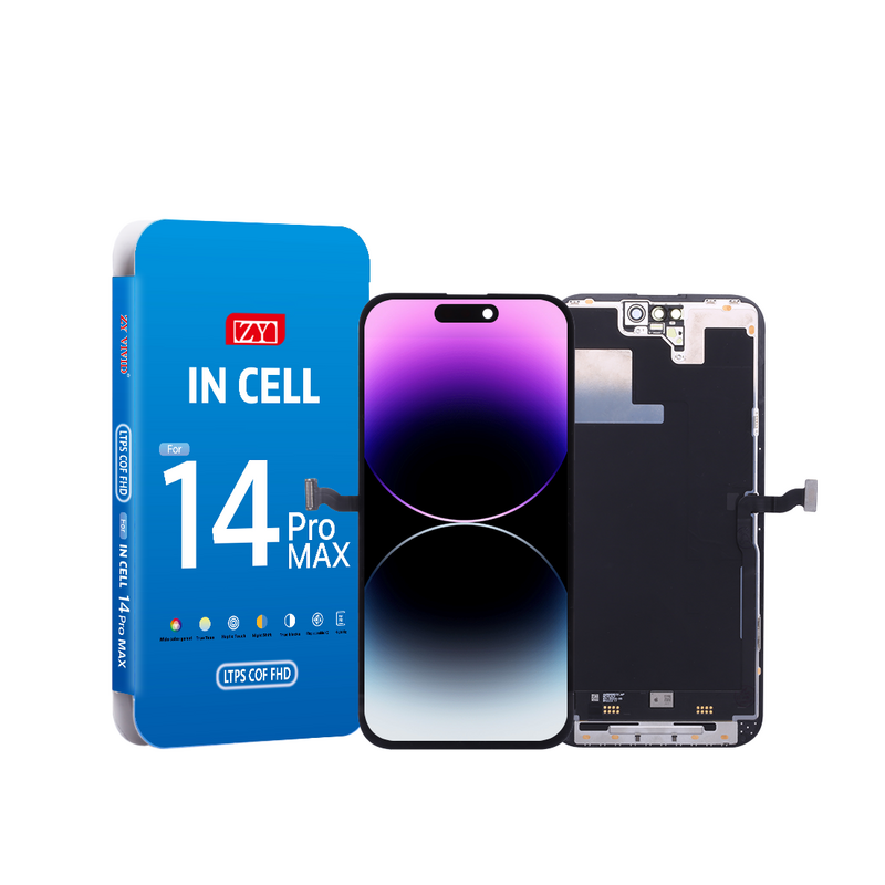 ZY LCD ZY incell COF FHD LCD 1080P per iPhone 14 Pro Max - 120HZ - IC rimovibile
