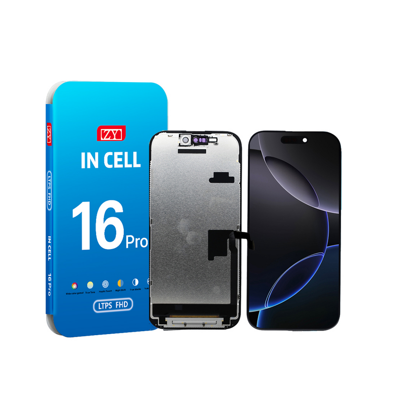 ZY LCD ZY incell COF FHD LCD 1080P per iPhone 16 Pro - 120HZ - IC rimovibile