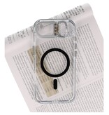 J2 Ingebouw Magsafe Coque J2 MagSafe intégrée avec fonction support - Matériau transparent résistant jaune pour iPhone 17 Air - Noir
