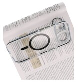 J2 Ingebouw Magsafe J2 Ingebouw Magsafe met Staande Functie - Geelbestendig Transparant Materiaal Hoesje voor de iPhone 17 Air