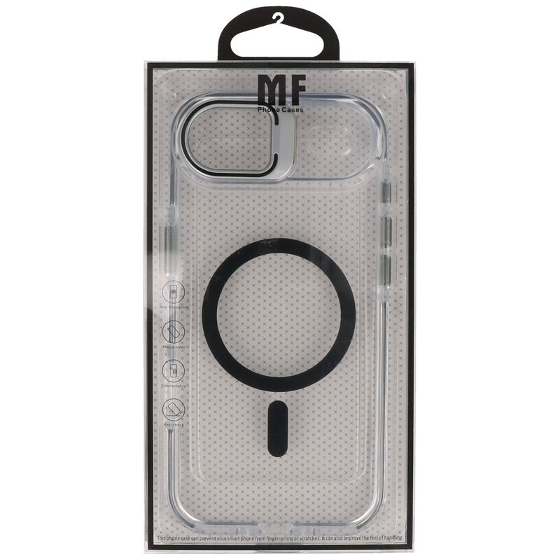 J2 Ingebouw Magsafe J2 Ingebouw Magsafe met Staande Functie - Geelbestendig Transparant Materiaal Hoesje voor de iPhone 17 Air