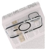 J2 Ingebouw Magsafe J2 Integriertes MagSafe mit Standfunktion – Gelbe, widerstandsfähige, transparente Schutzhülle für iPhone 17