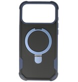 Leger Army Series - Funda Magsafe con función atril para iPhone 17 Pro, color azul oscuro