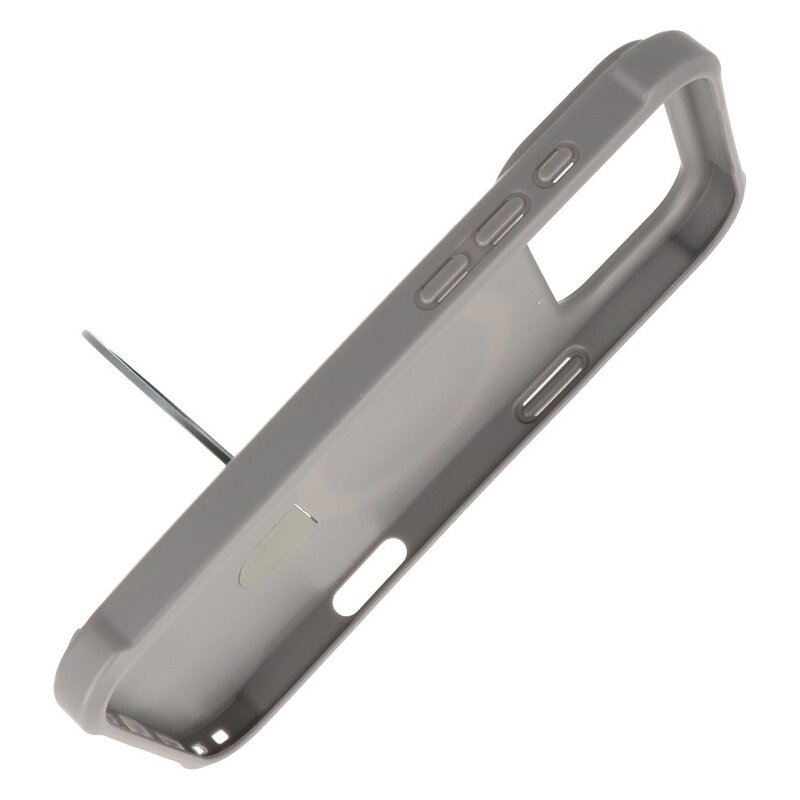 Leger Leger Serie - Magsafe met Staande Functie Hoesje voor de iPhone 17 Pro Grijs