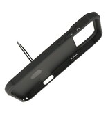 Leger Army Series – MagSafe-Hülle mit Standfunktion für iPhone 17 Pro Max, Schwarz