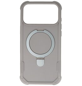 Leger Serie Army - Funda Magsafe con función atril para iPhone 17 Pro Max, color gris