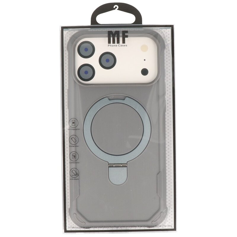 Leger Army Series - Magsafe with Standing Function Case for iPhone 17 Pro Max Gray