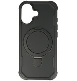 Leger Army Series – MagSafe-Hülle mit Standfunktion für iPhone 17, Schwarz