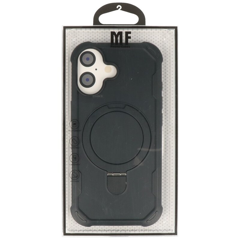 Leger Army Series - Custodia Magsafe con funzione di supporto per iPhone 17 Nero