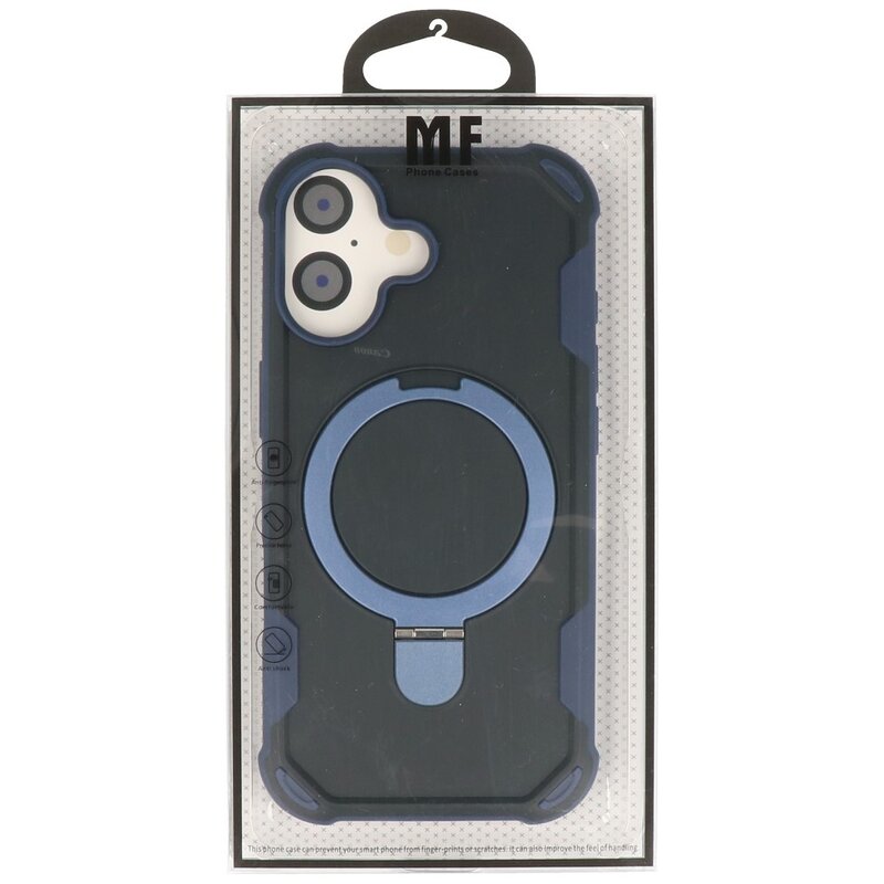 Leger Army Series - Funda Magsafe con función atril para iPhone 17, color azul oscuro