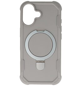 Leger Série Armée - Coque MagSafe avec fonction support pour iPhone 17 Grise