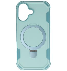 Leger Leger Serie - Magsafe met Staande Functie Hoesje iPhone 17 Turquoise