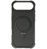 Leger Leger Serie - Magsafe met Staande Functie Hoesje voor de iPhone 17 Air Zwart