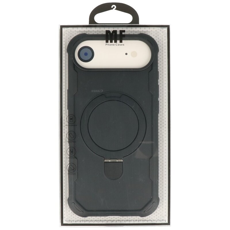 Leger Army Series - Custodia Magsafe con funzione di supporto per iPhone 17 Air Nero