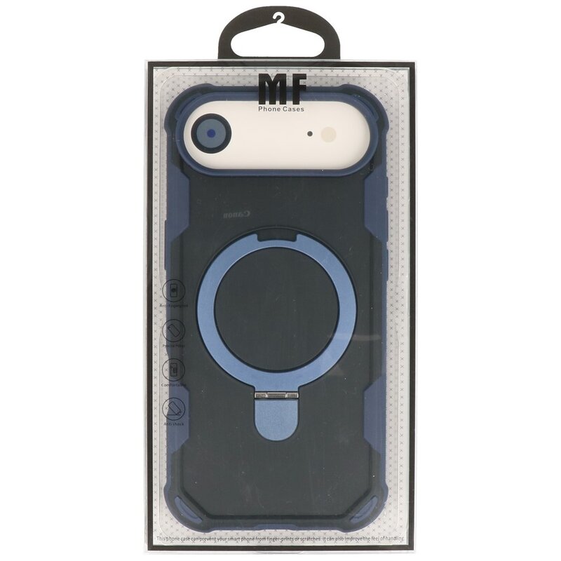Leger Army Series - Magsafe with Standing Function Case for iPhone 17 Air Dark Blue