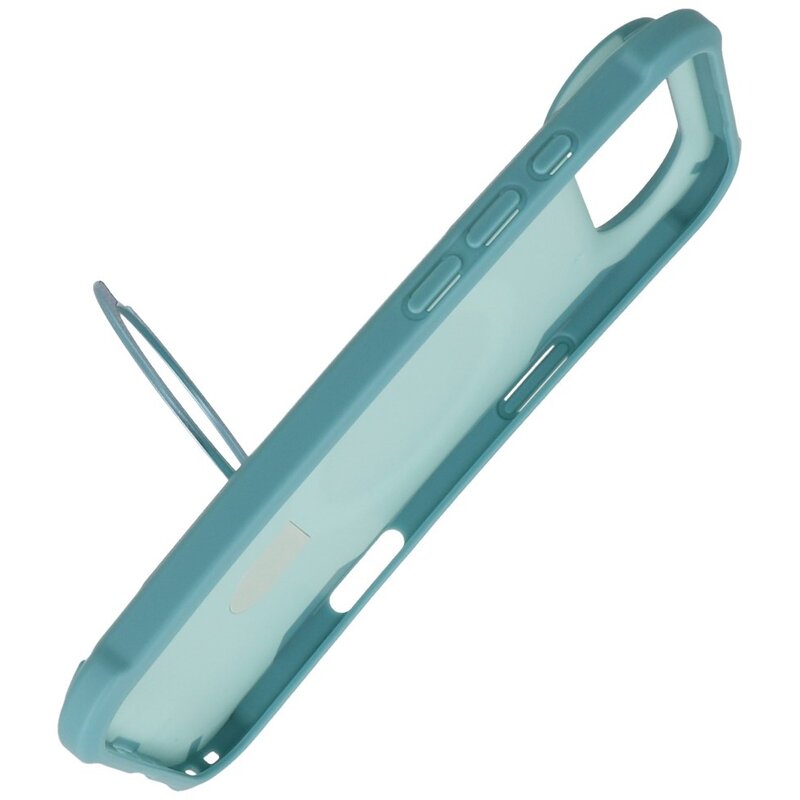 Leger Leger Serie - Magsafe met Staande Functie Hoesje voor de iPhone 17 Air Turquoise