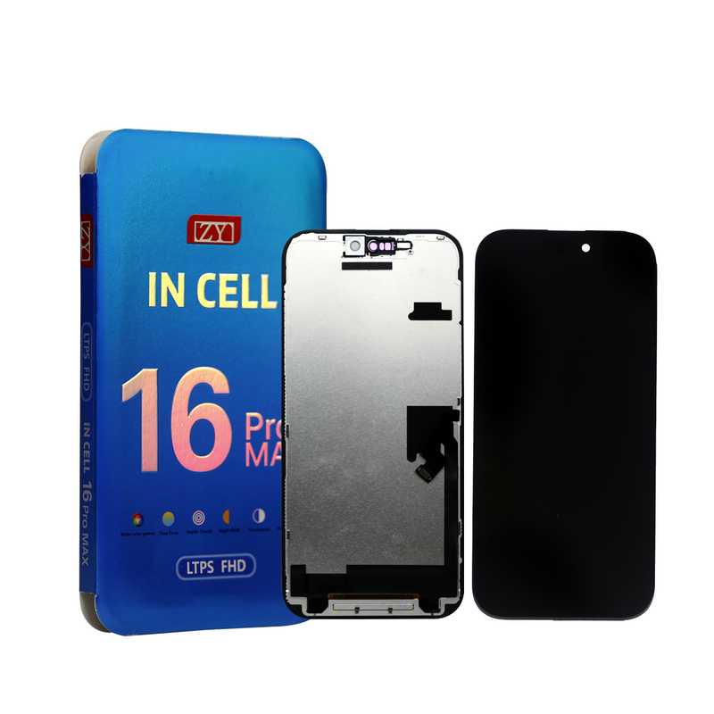ZY LCD ZY incell COF FHD LCD 1080P per iPhone 16 Pro Max - 120HZ - IC rimovibile