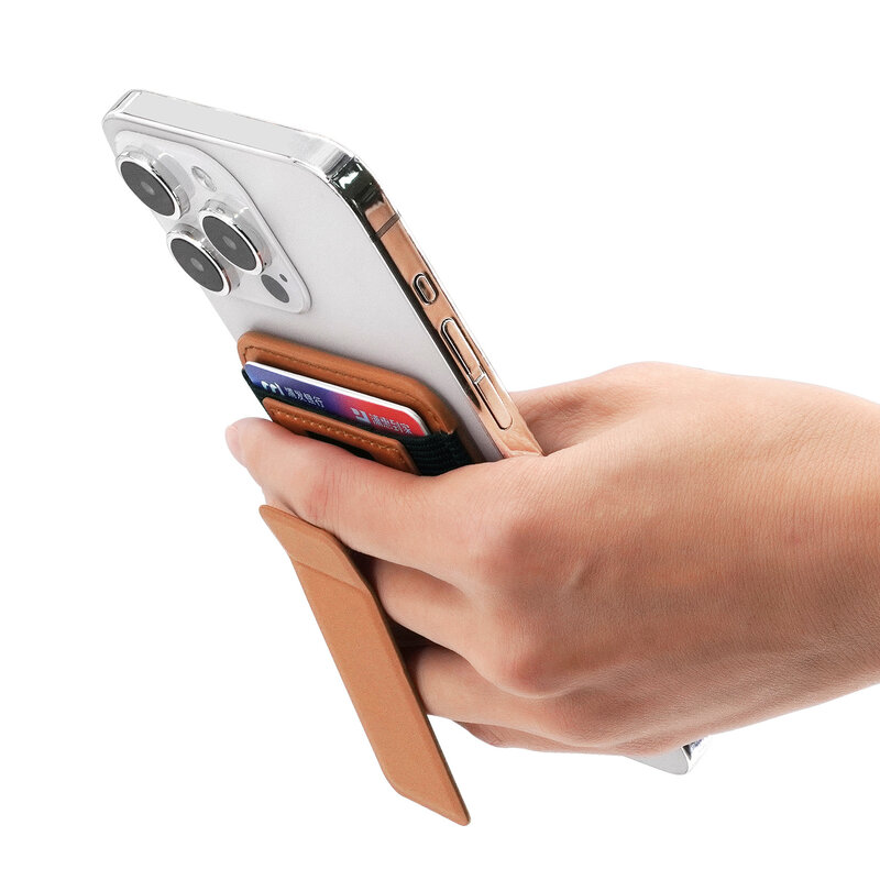 Elastiekje Porte-cartes MagSafe élastique beige