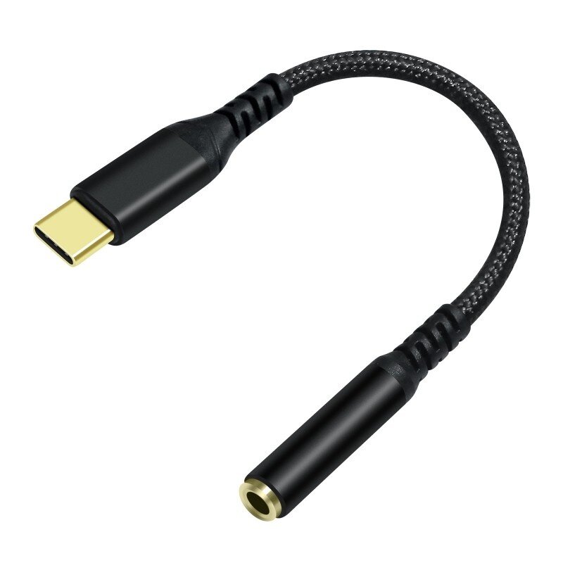 DTECH Câble adaptateur audio USB-C vers 3,5 mm - DCH-2930 - Noir
