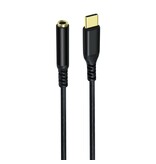 DTECH USB-C til 3,5 mm lydadapterkabel - DCH-2930 - Sort