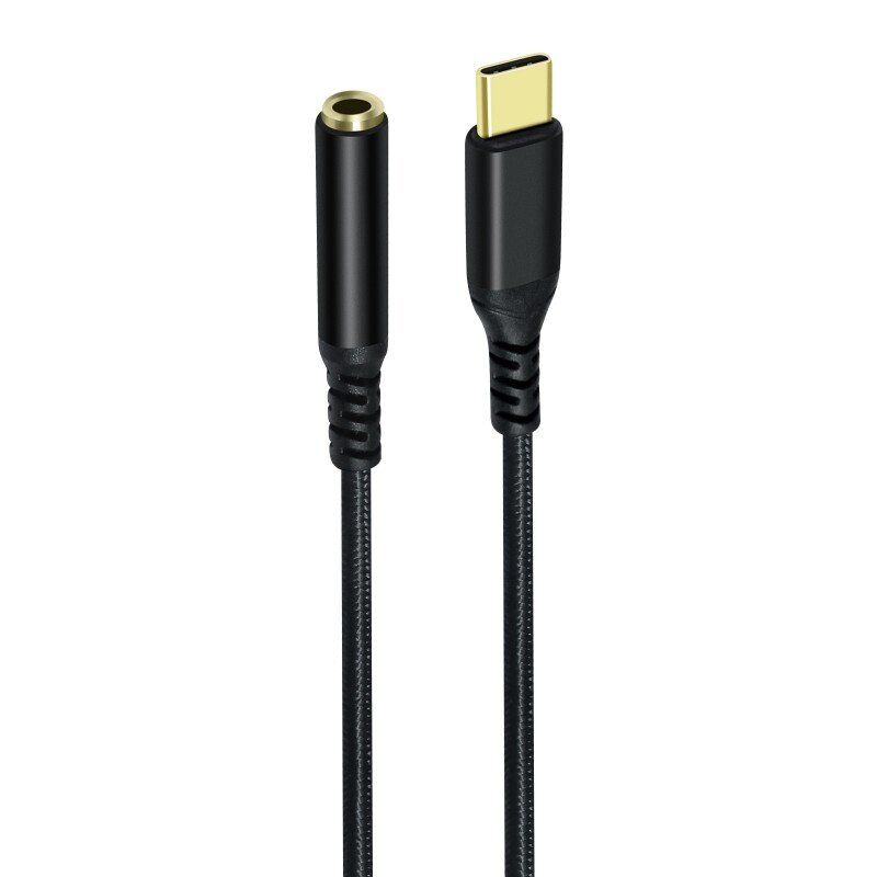 DTECH Câble adaptateur audio USB-C vers 3,5 mm - DCH-2930 - Noir