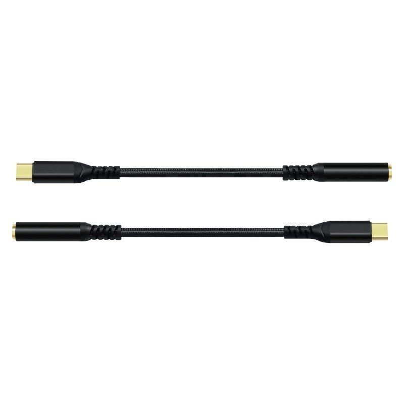 DTECH USB-C to 3.5mm Audio Adapter Cable - DCH-2930 - Black