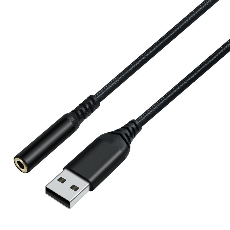 DTECH USB til 3,5 mm lydadapterkabel - DCH-2934 - Sort