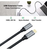 DTECH USB 3.1 C han til C hun 1M - DT-2922-1M - Sort