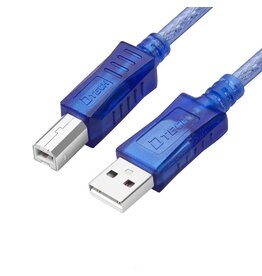 DTECH USB 2.0 printer cable AM-BM 1.8M - CU0093 - Blue