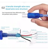 DTECH Câble d'imprimante USB 2.0 AM-BM 1,8 m - CU0093 - Bleu