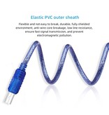 DTECH Cavo per stampante USB 2.0 AM-BM 1,8 M - CU0093 - Blu