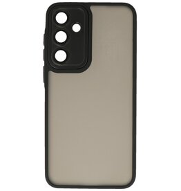 Matte-Transparent with Camera Protector Case for Samsung Galaxy A17 Black