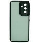 Custodia protettiva opaca-trasparente con fotocamera per Samsung Galaxy A17 verde scuro